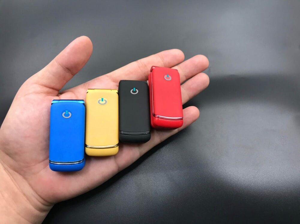 XBOSS F1 Mini Flip Mobile Phone Smallest Phone in The World New Design